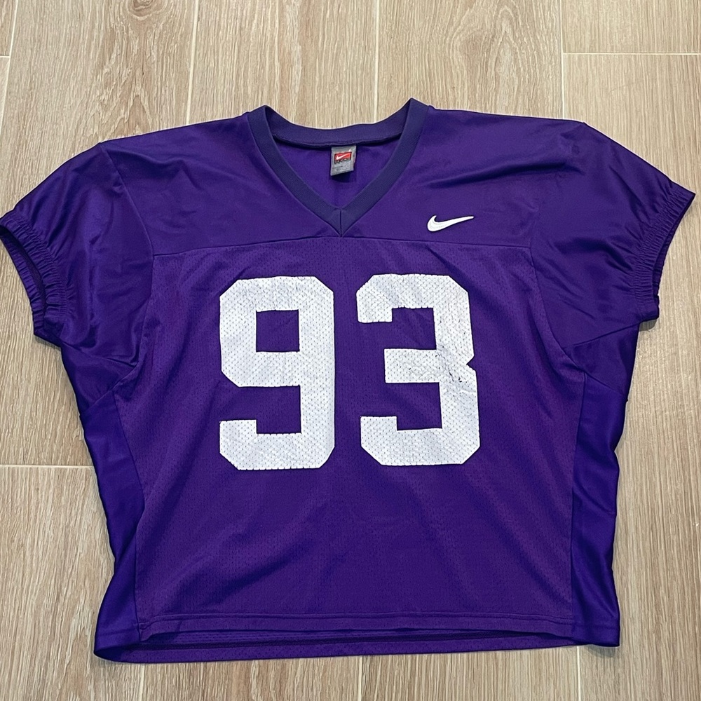 Purple TCU / LSU / Minnesota Vikings 93 Vintage Jersey